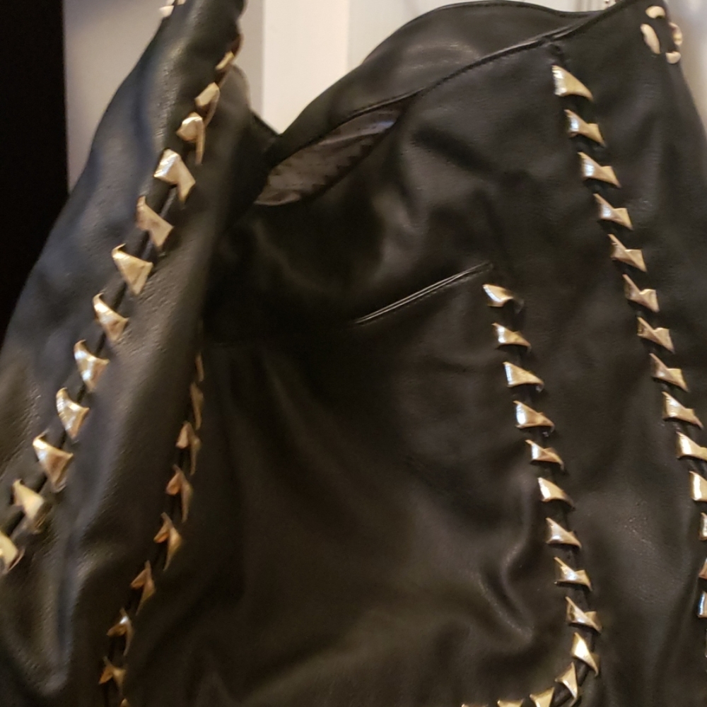 Black hobo bag